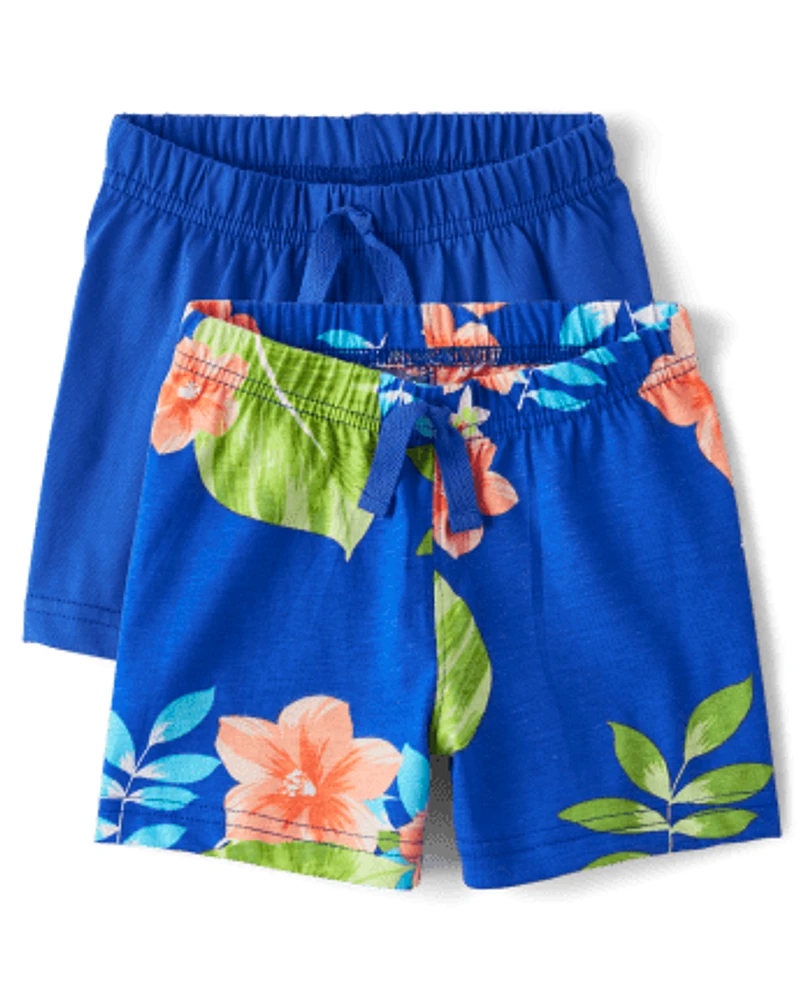 Lot de 2 shorts tropicaux bébé garçon