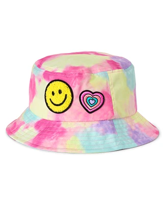 Girls Rainbow Tie Dye Icon Bucket Hat