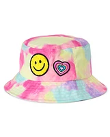 Girls Rainbow Tie Dye Icon Bucket Hat