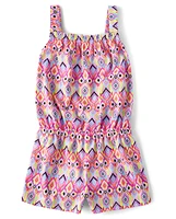 Girls Print Romper