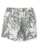 Baby And Toddler Boys Palm Tree Jogger Shorts