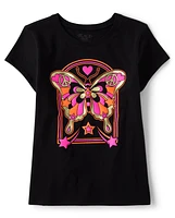 Girls Butterfly Graphic Tee