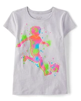 Girls Soccer Player Graphic Tee