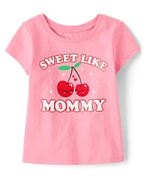 Baby And Toddler Girls Mommy Graphic Tee