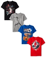 Boys Sport Graphic Tee 4-Pack