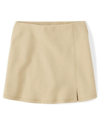 Girls Uniform Ponte Knit A Line Skort