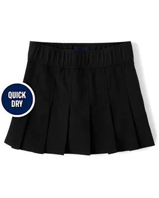 Girls Uniform Quick Dry Pleated Skort