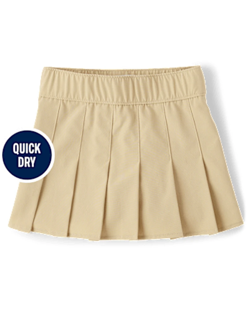 Girls Uniform Quick Dry Pleated Skort