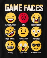 Boys Game Faces Graphic Tee