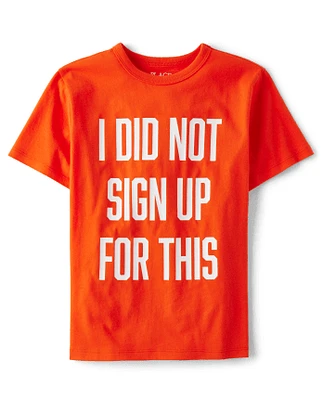 Boys Did Not Sign Up Graphic Tee