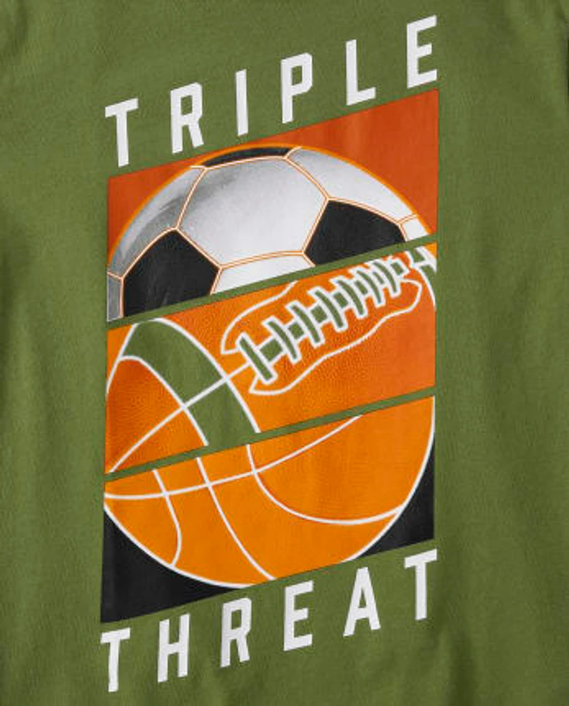 Boys Triple Threat Graphic Tee