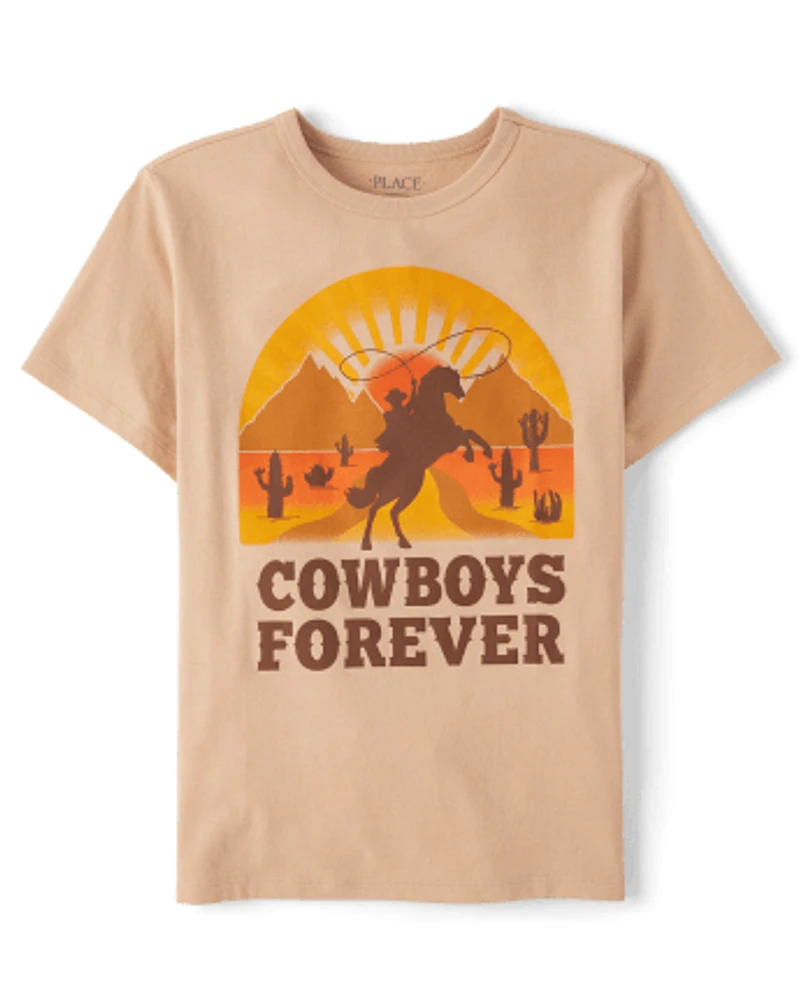 Boys Cowboys Forever Graphic Tee