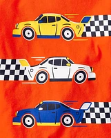 Baby And Toddler Boys Racecar Graphic Tee