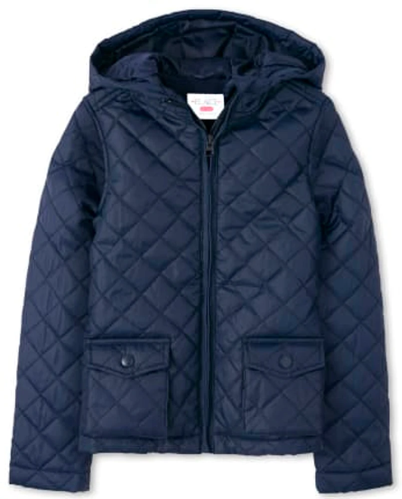 Girls Quilted Puffer Jacket