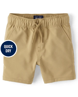 Baby And Toddler Boys Quick Dry Pull On Jogger Shorts