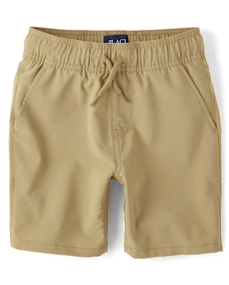 Boys Quick Dry Pull On Jogger Shorts