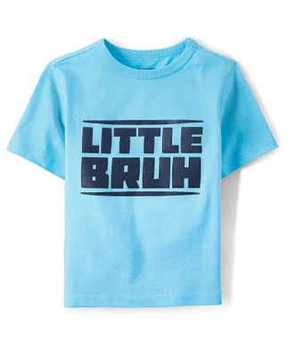 Baby And Toddler Boys Little Bruh Graphic Tee