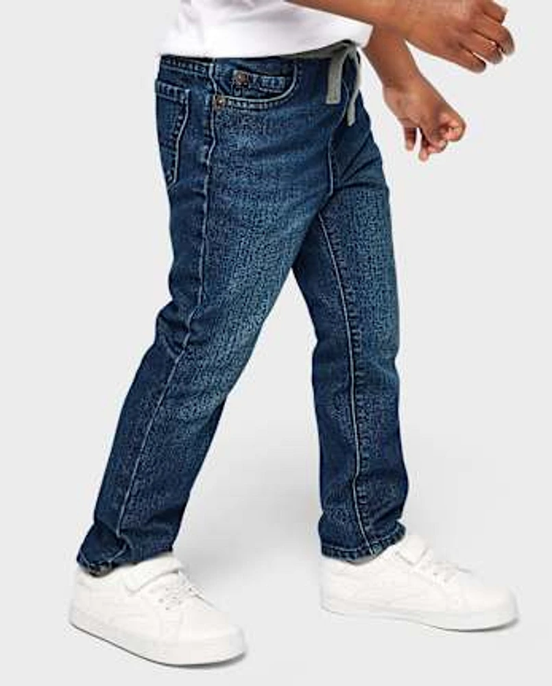 Baby And Toddler Boys Pull On Straight Jeans