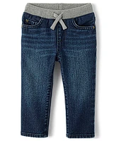 Baby And Toddler Boys Pull On Straight Jeans