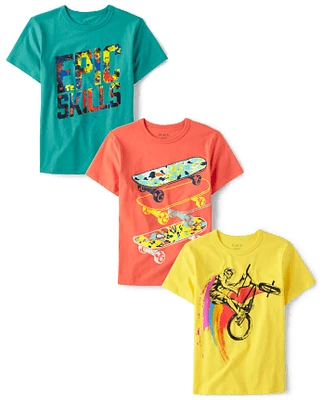 Boys Extreme Sport Graphic Tee 3-Pack