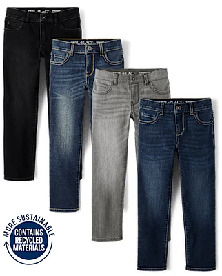 Boys Straight Jeans 4-Pack