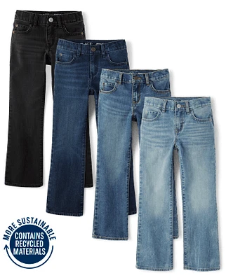Boys Bootcut Jeans 4-Pack