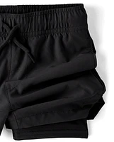 Boys Quick Dry Lined Pull On Jogger Shorts