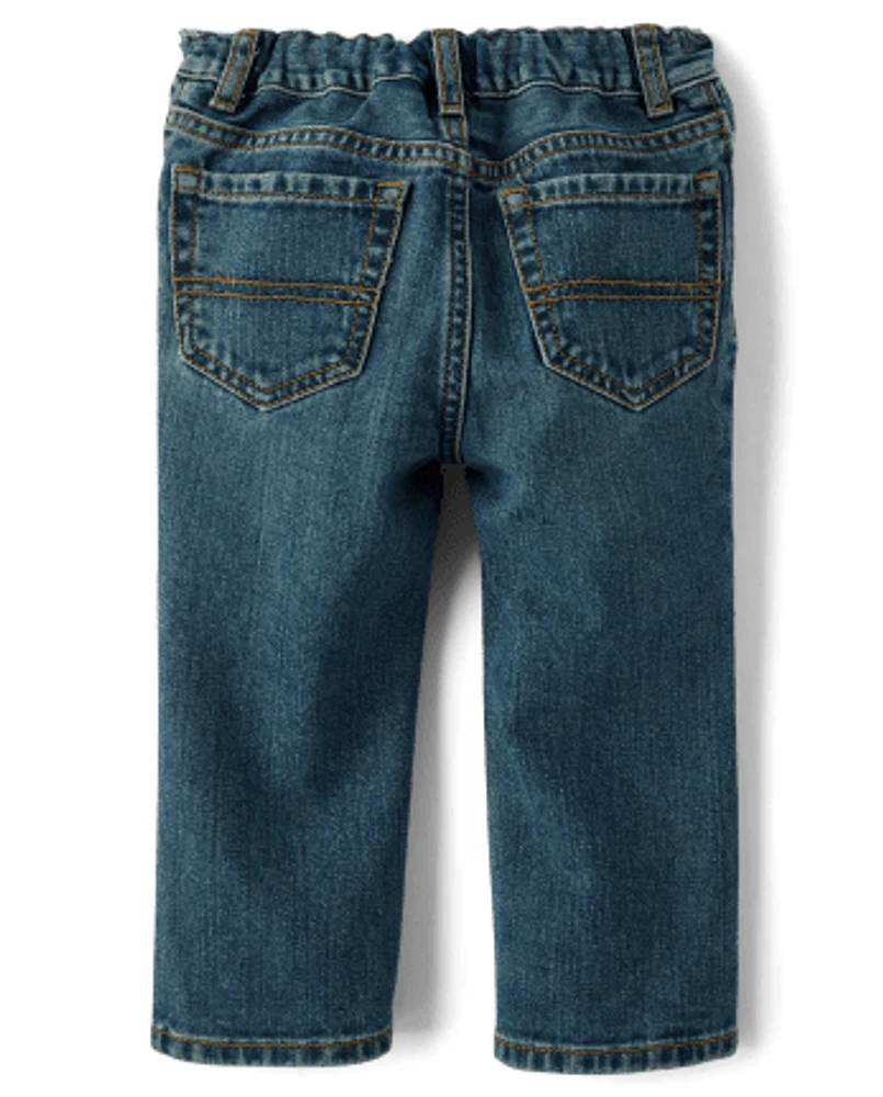 Baby And Toddler Boys Non-Stretch Bootcut Jeans