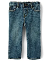 Baby And Toddler Boys Non-Stretch Bootcut Jeans