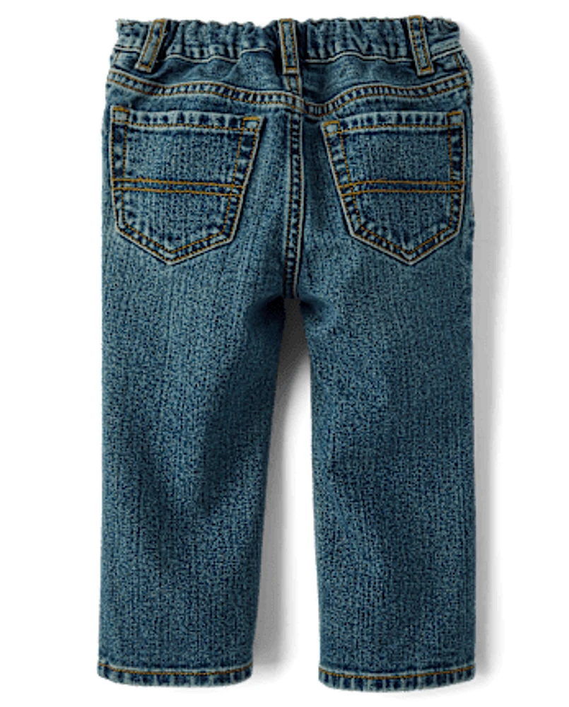 Baby And Toddler Boys Non-Stretch Bootcut Jeans