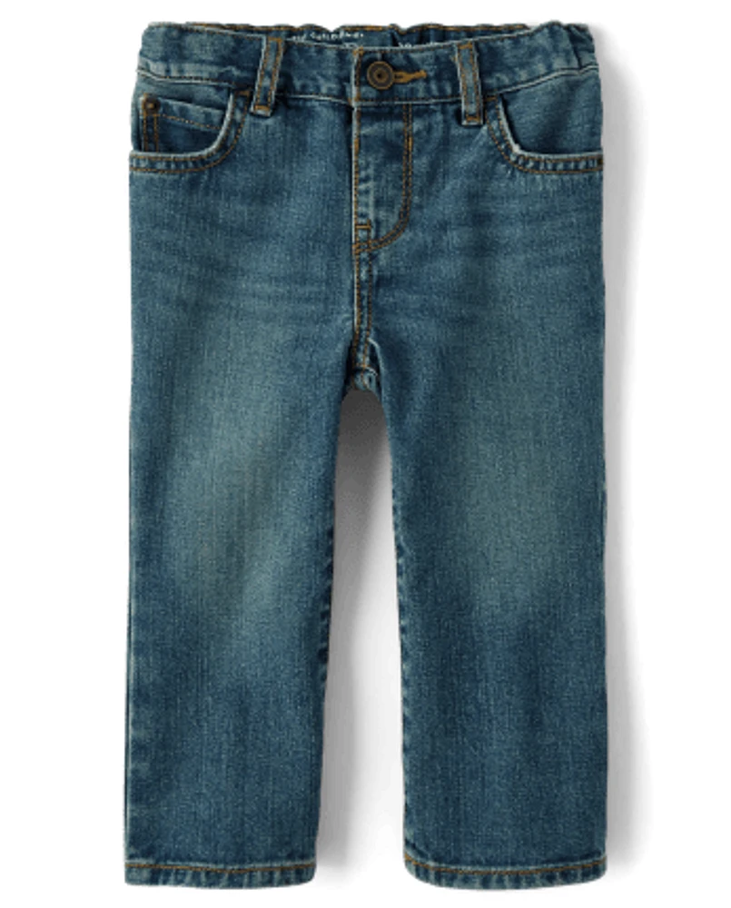 Baby And Toddler Boys Non-Stretch Bootcut Jeans