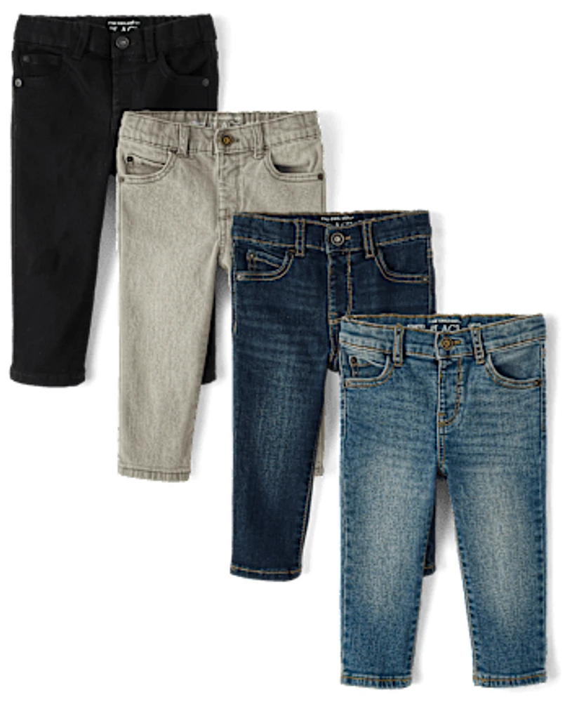 bébé et tout-petit, garçon jeans ajustés 4-Pack