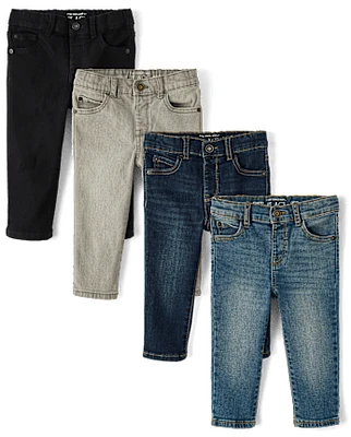 bébé et tout-petit, garçon jeans ajustés 4-Pack