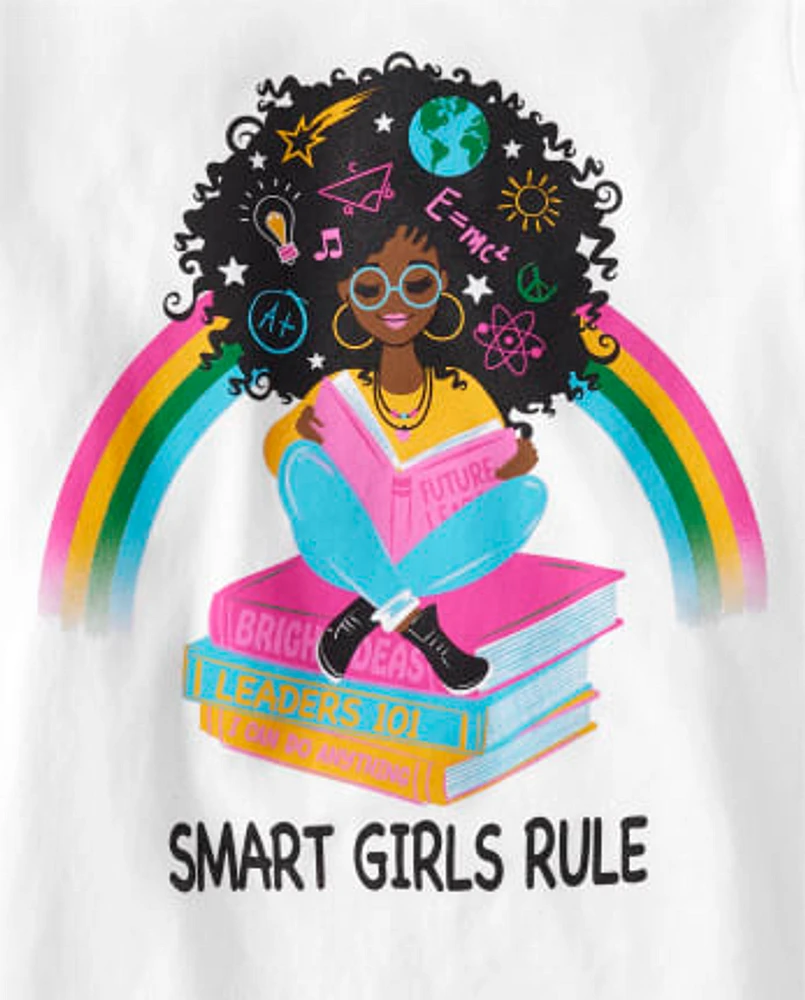 Girls Smart Rule Graphic Tee