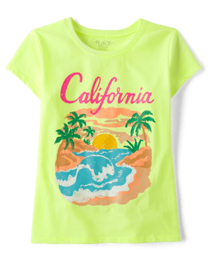 Girls California Graphic Tee