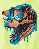 Boys Dino Sunglasses Graphic Tee