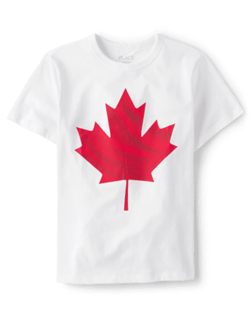 Boys Maple Leaf Graphic Tee