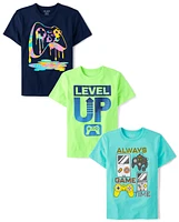 Boys Gamer Graphic Tee 3-Pack