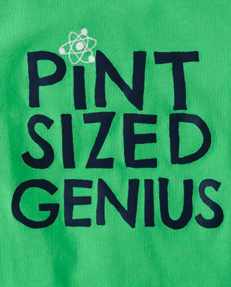 Baby And Toddler Boys Pint Sized Genius Graphic Tee