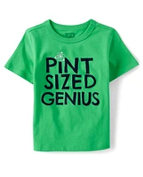 Baby And Toddler Boys Pint Sized Genius Graphic Tee