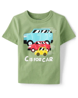 Baby And Toddler Boys C Is For Car Graphic Tee