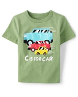 Baby And Toddler Boys C Is For Car Graphic Tee