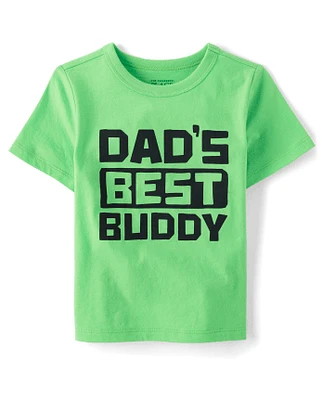 Baby And Toddler Boys Dad's Best Buddy Graphic Tee