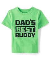 Baby And Toddler Boys Dad's Best Buddy Graphic Tee