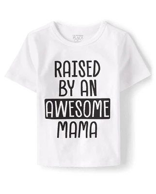 Baby And Toddler Boys Awesome Mama Graphic Tee