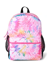 Girls Rainbow Tie Dye Backpack