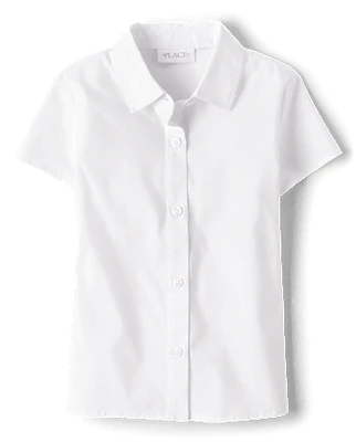 Girls Uniform Button Up Shirt