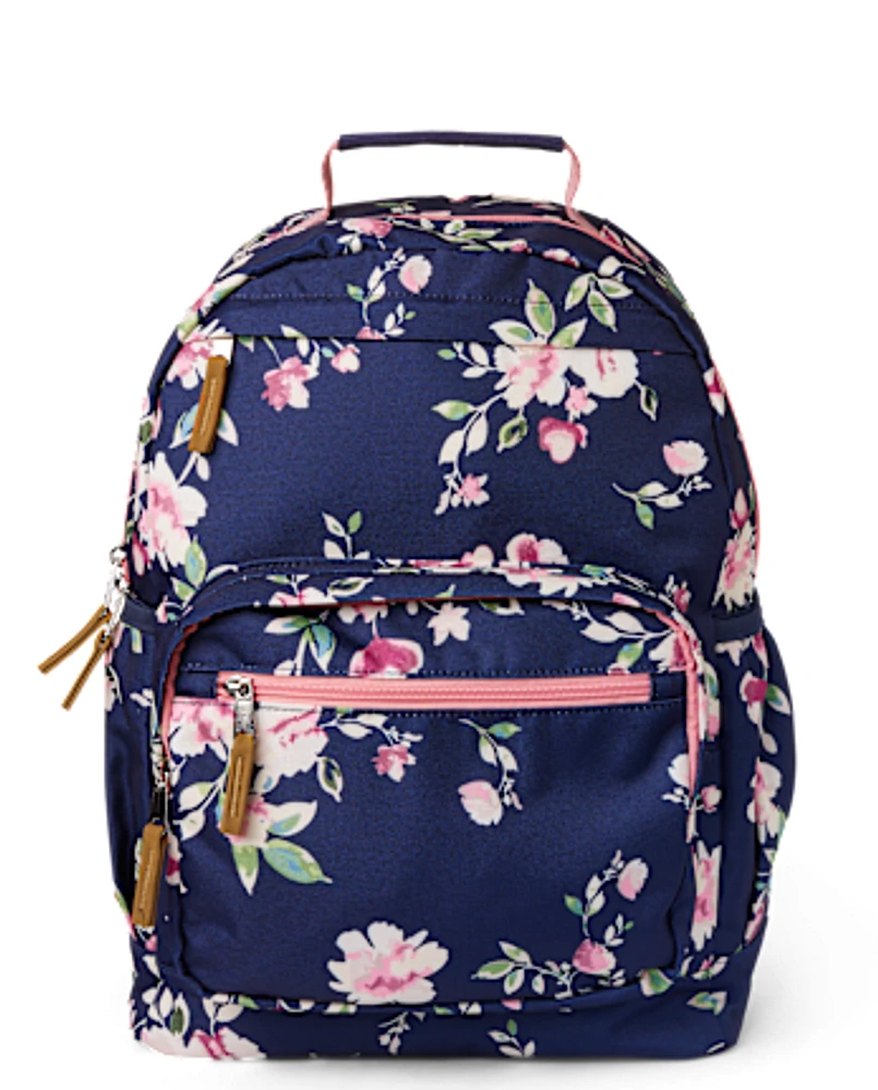 Girls Floral Backpack