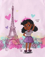 Baby And Toddler Girls Paris Graphic Tee