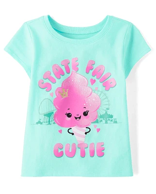 Baby And Toddler Girls State Fair Cutie Graphic Tee